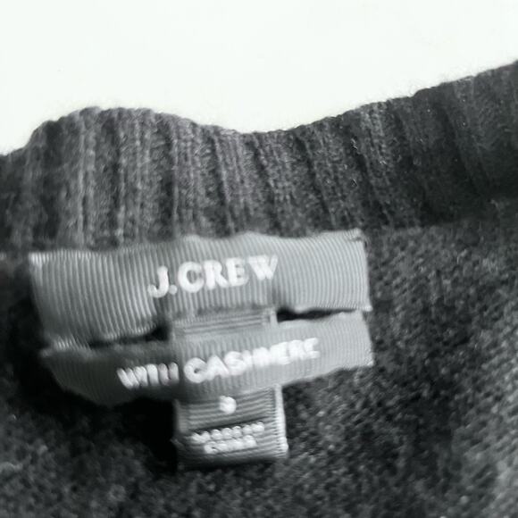 J.CREW Women's Sweater Wool Cashmere Blend Woven Colorblock Sz Small - Picture 5 of 9